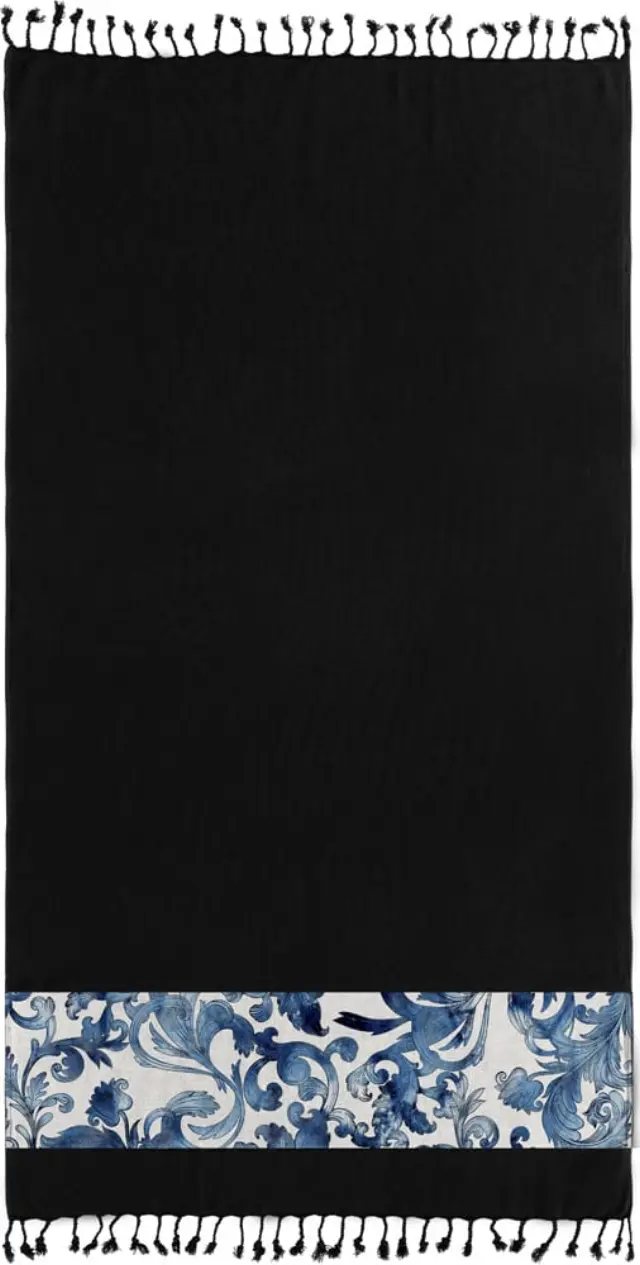 ΠΕΤΣΕΤΑ ΘΑΛΑΣΣΗΣ ΠΑΡΕΟ PESTEMAL 20 BLACK 90Χ170 GUY LAROCHE 2