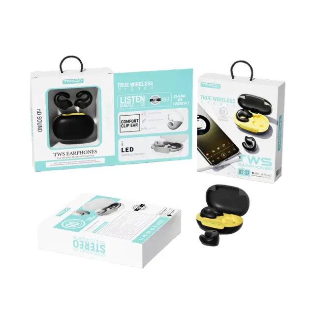 Treqa Earbud Bluetooth Handsfree Ασύρματα Ακουστικά με Θήκη Φόρτισης BT-37 - Wireless headset 017131