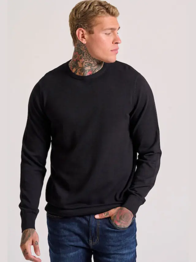Funky Buddha Sweatshirt Black FBM010-001-09