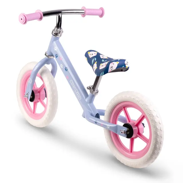 Ricokids Παιδικό Ποδήλατο Ισορροπίας – Ελαφρύ, Ρυθμιζόμενο & Ανθεκτικό Μωβ 3