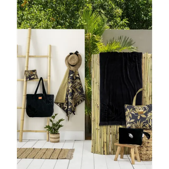 Νεσεσέρ Θαλάσσης 25x17 Nima Divine Black-Gold 100% Microfiber 2