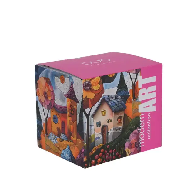 Duo gift Modern Art Πορσελάνινη Κούπα 450ml: Countryside 3