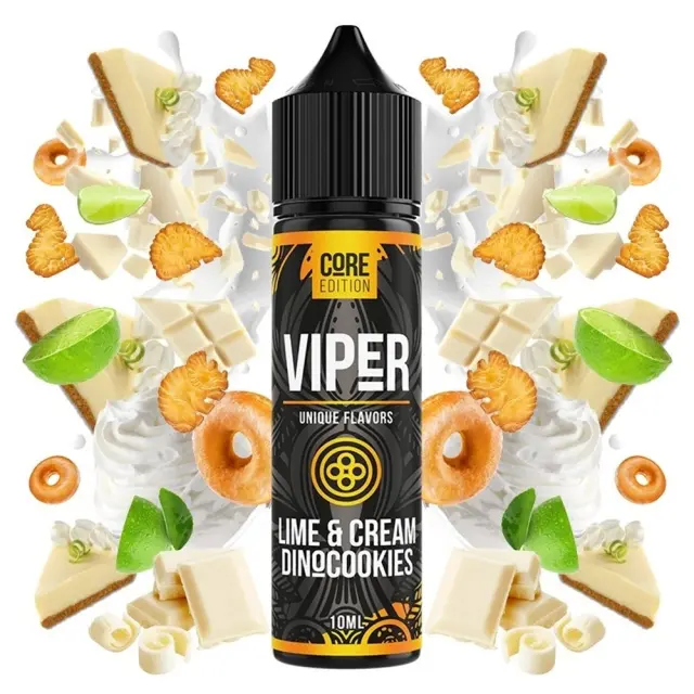 Viper Golden Owl Lime & Cream Dinocookies Core Edition 10ml/60ml 60ml Γλυκά