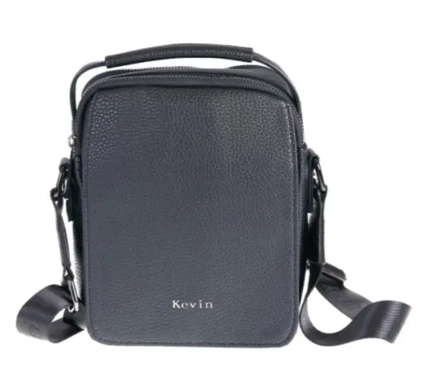 Ανδρική τσάντα ώμου Kevin jeans, μαύρο ,iza303 5221