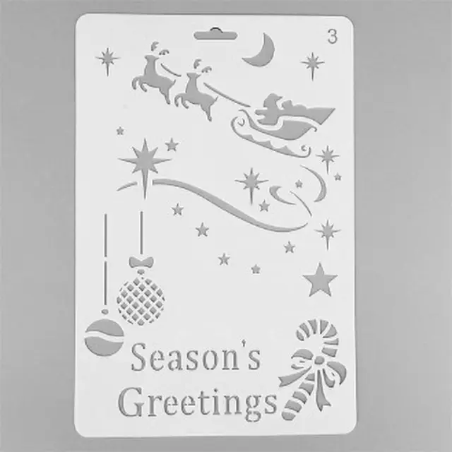 Στένσιλ - 25.9x17.2cm - Season Greetings