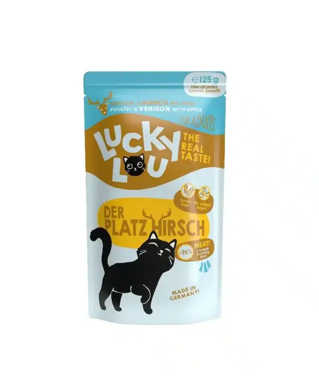 Lucky Lou LifeStage Adult Πουλερικά & Ελάφι (με Μήλο) 125gr