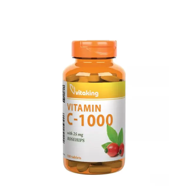 Vitaking Vitamin C 1000 mg with Rosehip 100 Tablets