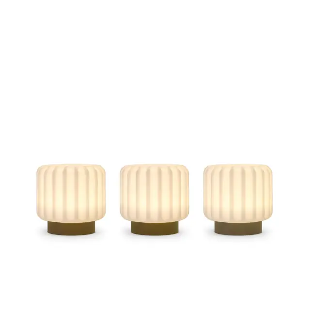 Atelier Pierre Dentelles Φωτιστικό Σετ 3τμχ 9cm x Ø 9cm Clay