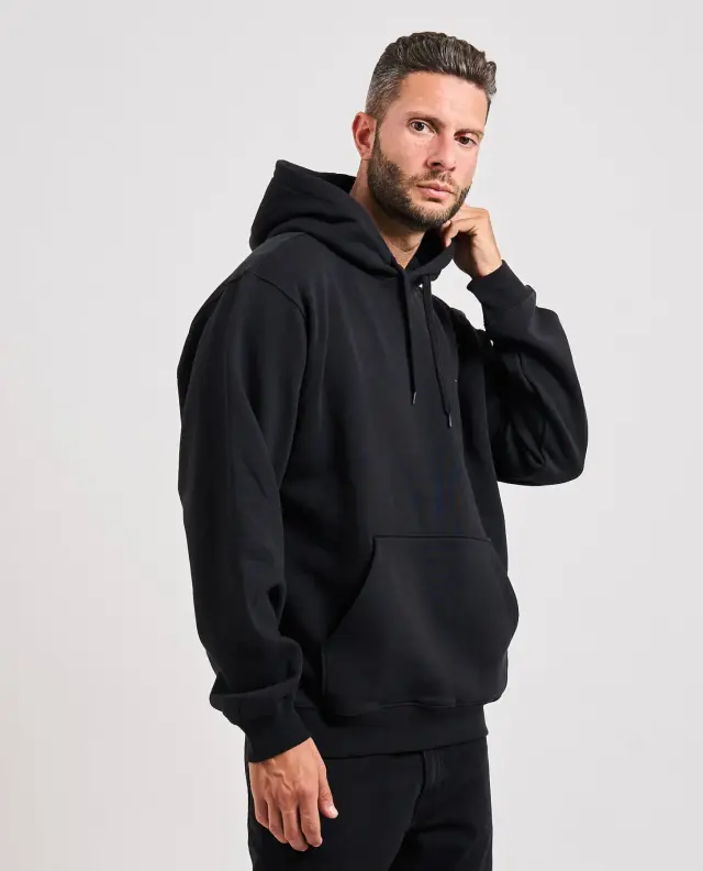 Vans - Ανδρικό Φούτερ Με Κουκούλα Left Chest Ii Loose Po VN000P21-BLK Μαύρο 2