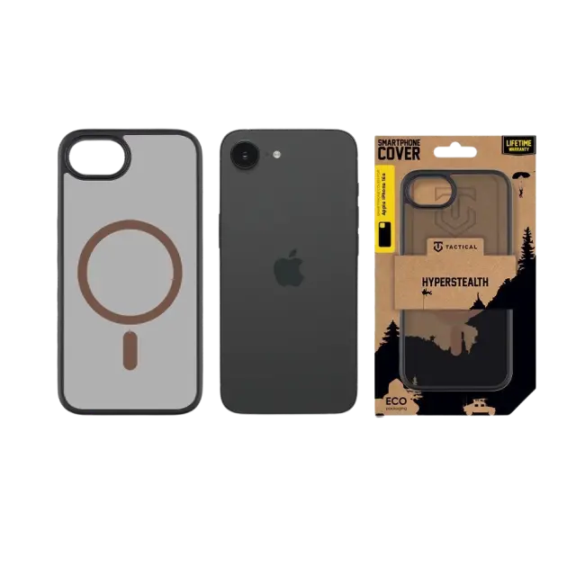 Tactical MagForce Hyperstealth 2.0 Cover for Apple iPhone 16e/17e Black/Moucha Moose 3