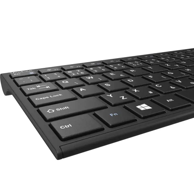 Aσύρματο Πληκτρολόγιο Yenkee YKB 2000CS Slim με Χαμηλού Προφίλ Αθόρυβα Πλήκτρα και Λειτουργία Auto Sleep Μαύρο 3