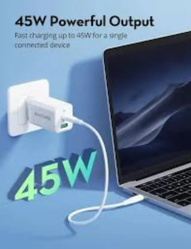 RAVPower® Φορτιστής με 1xUSB-A και 1xUSB-C 45W- White 3