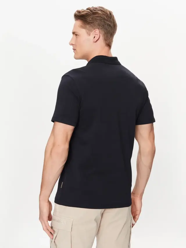 Napapijri - Ανδρικό T-shirt Polo Ealis SS Regular Fit NP0A4H8B-176 Μπλε Σκούρο - S 3