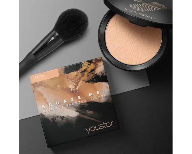 YOUSTAR 01 LIGHT BRONZ ME! COMPACT BRONZER POWDER 16G 3