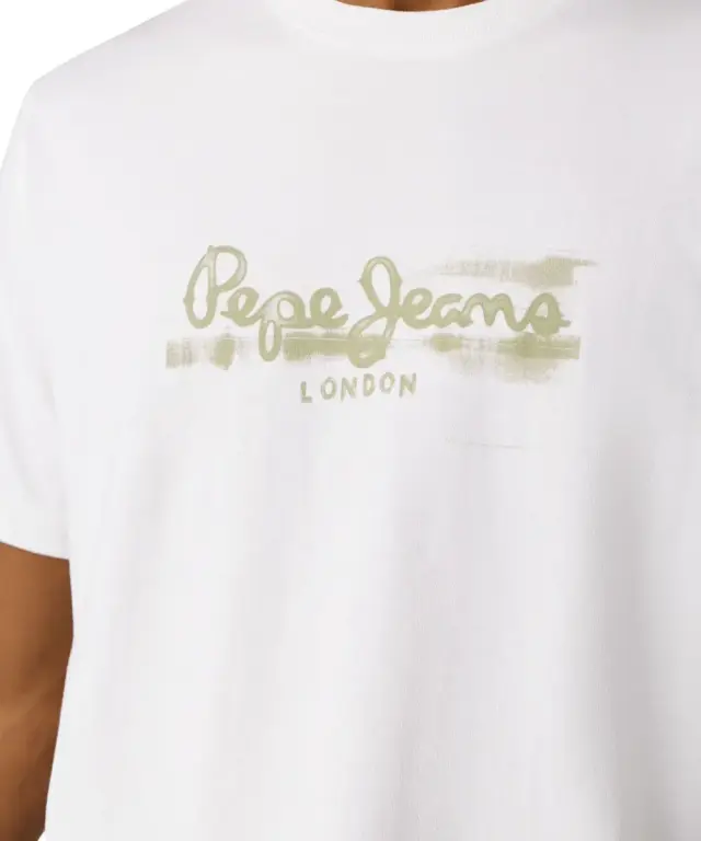 Pepe Jeans - Ανδρικό T-shirt Seasonal Logo Fantasy 3 PM5010292-800 Λευκό 3