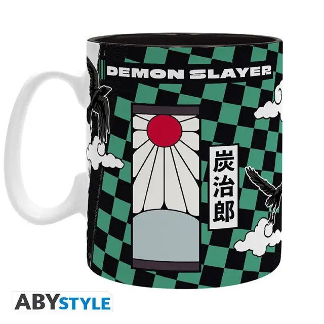 DEMON SLAYER - Mug - 460 ml - Tanjiro black + green S2 2