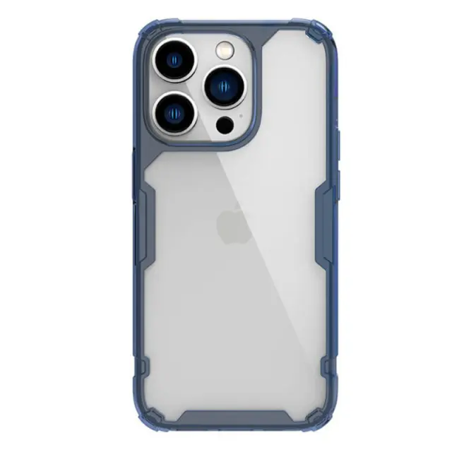 NILLKIN θήκη Nature Pro για Apple iPhone 14 Pro, μπλε & διάφανη