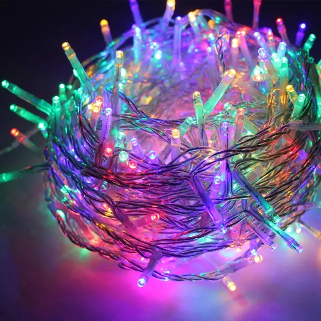 ΛΑΜΠΑΚΙΑ 50 LED ΣΕ ΣΕΙΡΑ RGB ΣΤΑΘΕΡΟ ΚΑΟΥΤΣΟΥΚ ΜΕ ΜΠΑΤΑΡΙΕΣ 2xΑΑ & ΚΑΛΩΔΙΟ ΔΙΑΦΑΝΟ 300mm IP20 4900mm / X0650312