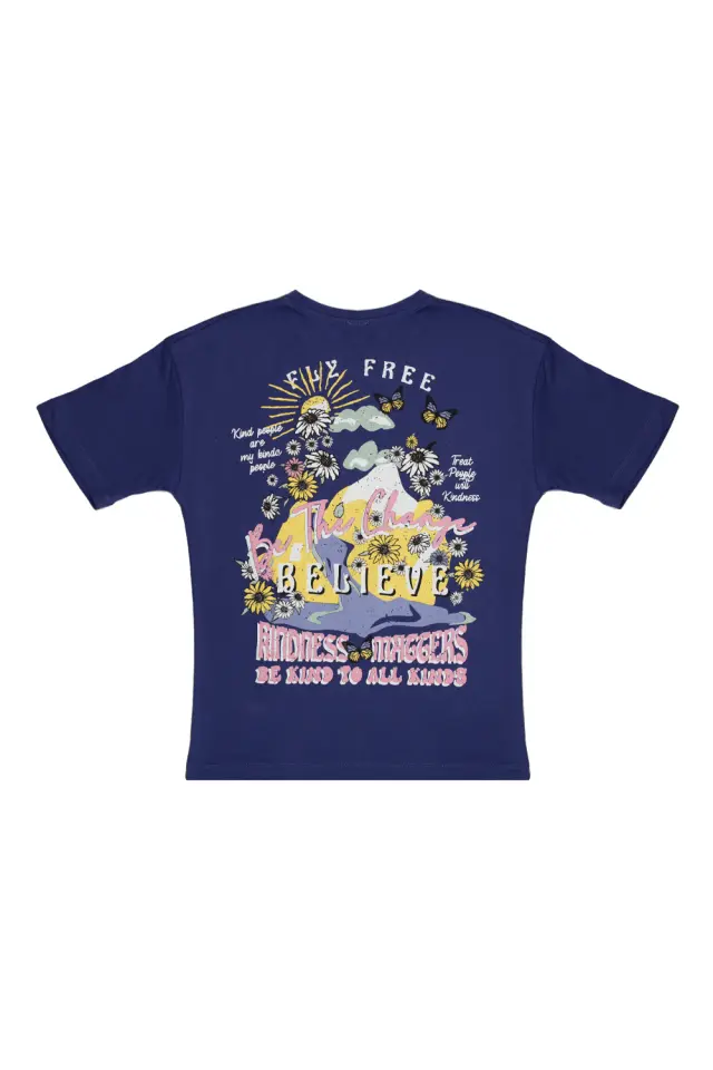T-Shirt Kid Kindness Μωβ 2