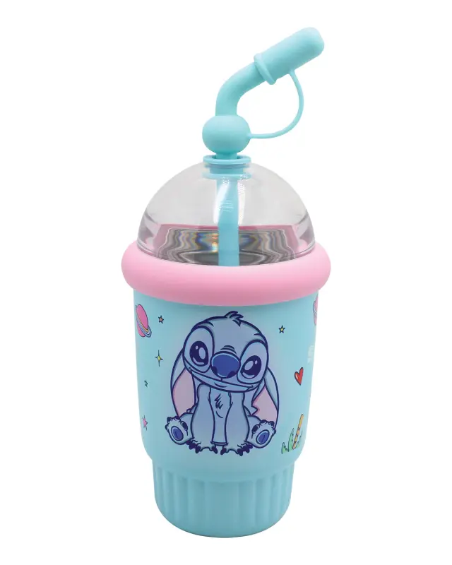 Παγούρι θερμός με καλαμάκι Stitch 400ml