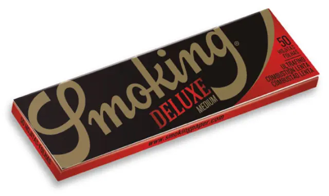 Smoking Χαρτάκια - Deluxe - Μαύρο - 1¼