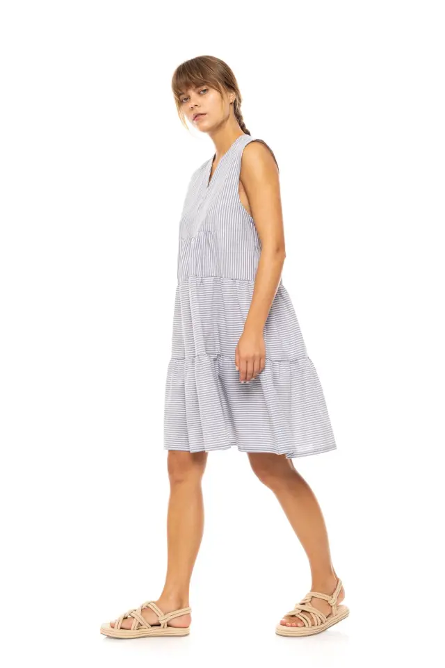 Beachwear Denim Stripe B642 Type Pink Label 3