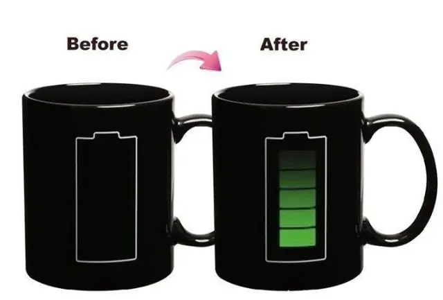 Color Changing Κεραμική Κούπα Battery- Black 2