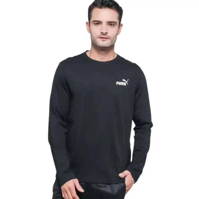 Puma Essentials Longsleeve Tee Black 586672-01 - 2XL