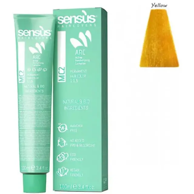 Sensus MC2 Booster Yellow 100ml - (Μόνιμη Βαφή Χωρίς Αμμωνία Κίτρινη)