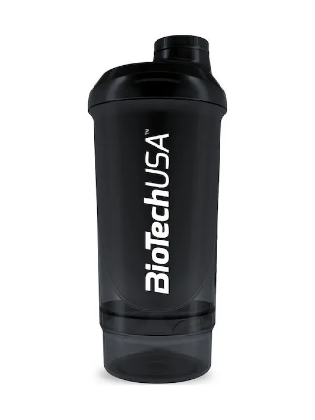 BioTechUSA Shaker Wave+ Compact 500ml (+150ml) black-smoked (24080300)