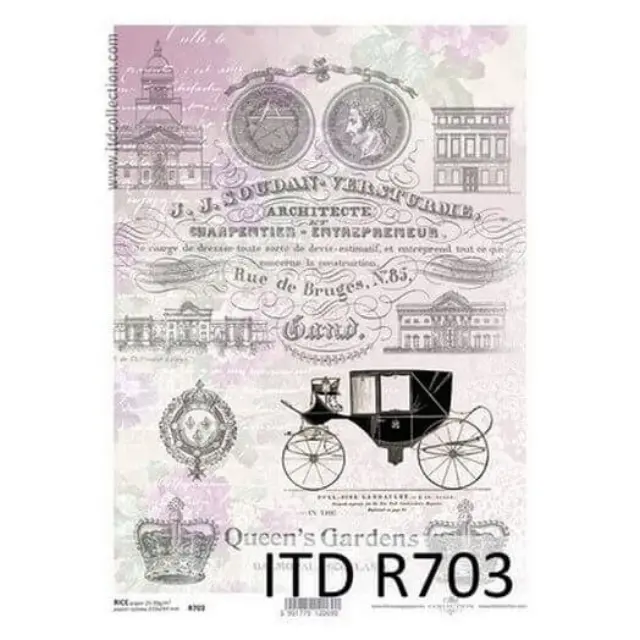 Ριζόχαρτο ITD, 21x29cm, Άμαξα και φράσεις, R703