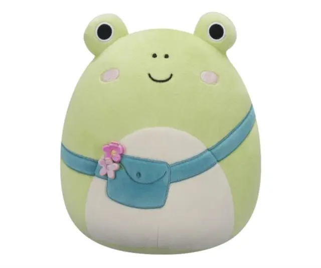 Squishmallows- Λούτρινο 19cm Wendy the Frog with Shoulder Bag / JWSQ4065-K (Jazwares)