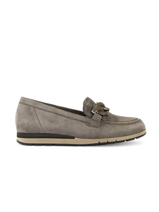 Gabor Μοκασίνια-Loafers Γυναικείο δέρμα Nubuck Καφέ GAB/52415 001-MOHAIR - 38 3