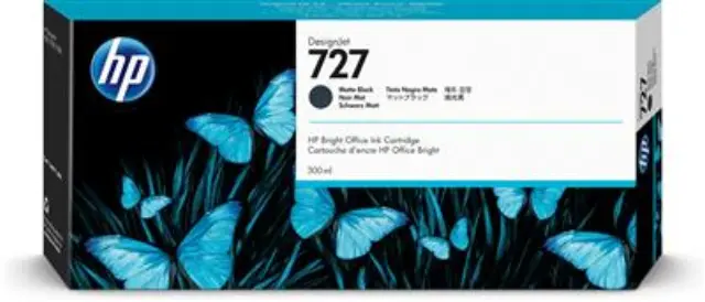 HP 727 Γνήσιο Μελάνι Εκτυπωτή InkJet Matte Μαύρο (C1Q12A)