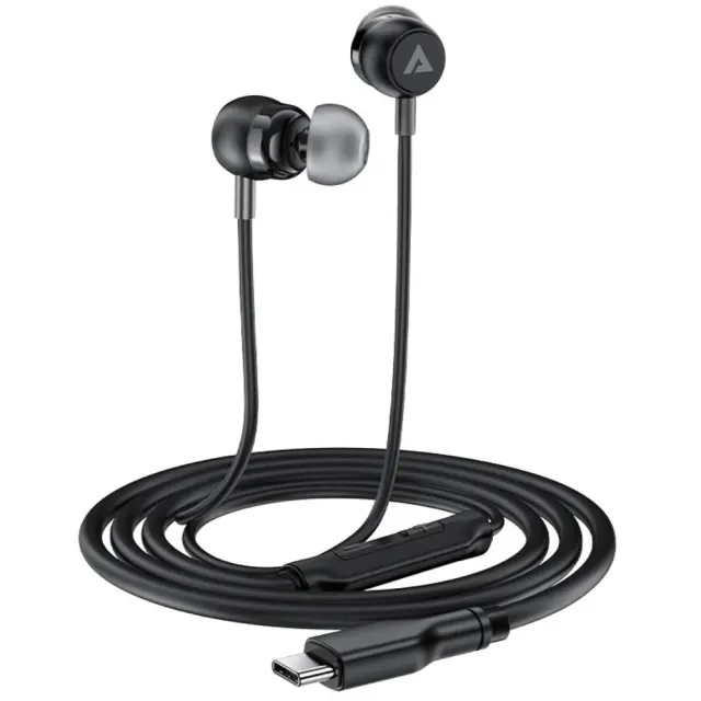 Hands Free Acefast L8 Earphones Stereo USB-C με Μικρόφωνο 1.2m Μαύρα Συμβατά με Όλες τις Συσκευές USB-C