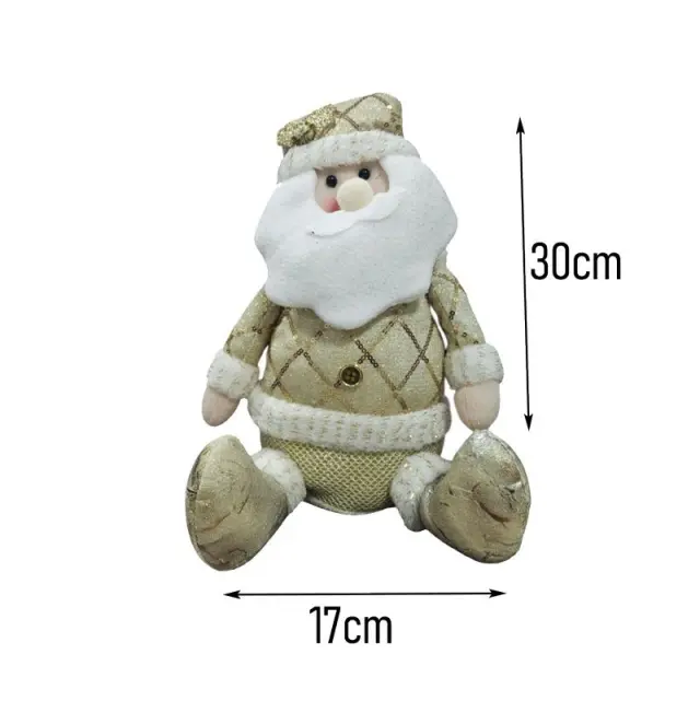 Διακοσμητικός Άγιος Βασίλης Χρυσός 30cm - Decorative Gold Santa Claus 0281004 2