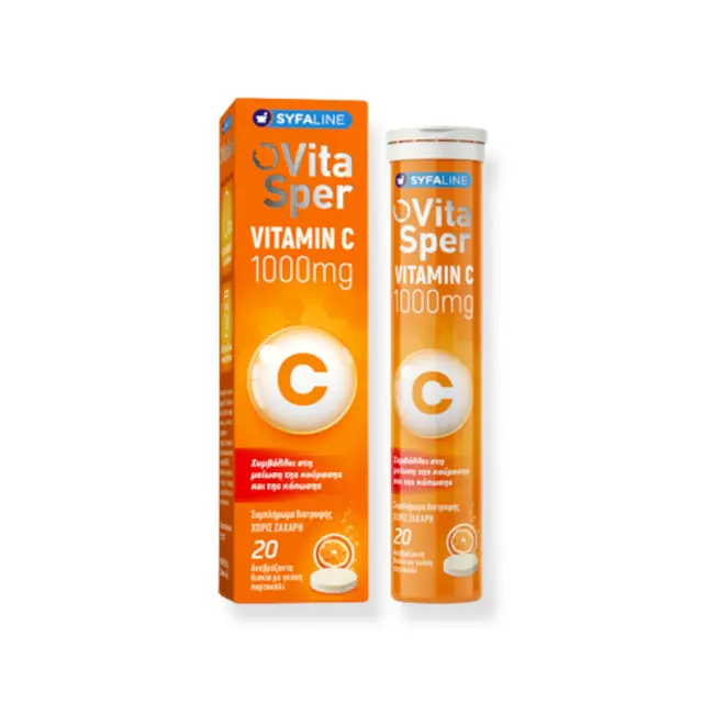 Vitasper Vitamin C Πορτοκάλι 1000mg 20 αναβράζοντα δισκία