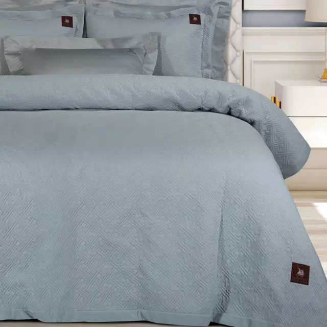 Κουβερλί 240x250 King Greenwich Polo Club Essential 4450 Grey 100% Microsatin 2