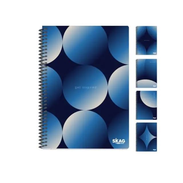 Skag Τετράδιο Σπιράλ Blue Premium 17x25 2Θ / 313087 (Skag)