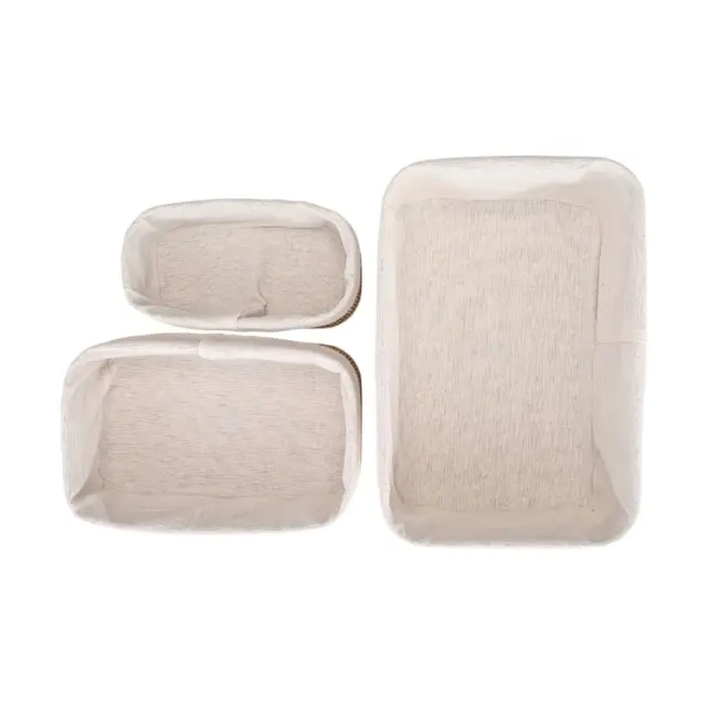 Estia Καλάθι Οργάνωσης Bamboo Essentials Me Επένδυση Σετ 3Τεμ. Νέα Πλέξη 2