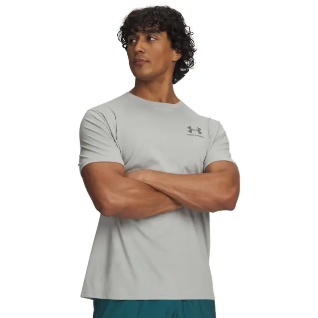 Under Armour Men's Sportstyle Left Chest Shortsleeve T-Shirt Γκρι Ανοιχτό 1326799-069 (Under Armour) - Small