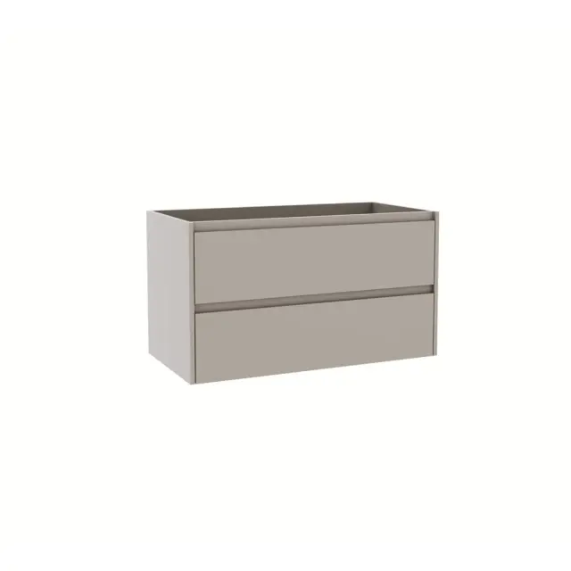 Βάση Επίπλου Μπάνιου DYMA 90 White Ash με 2 Συρτάρια & Νιπτήρα 905x475x500mm KARAG