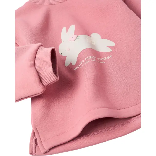 Zippy Φούτερ Fleece Χρώμα Ροζ για Κορίτσι 3
