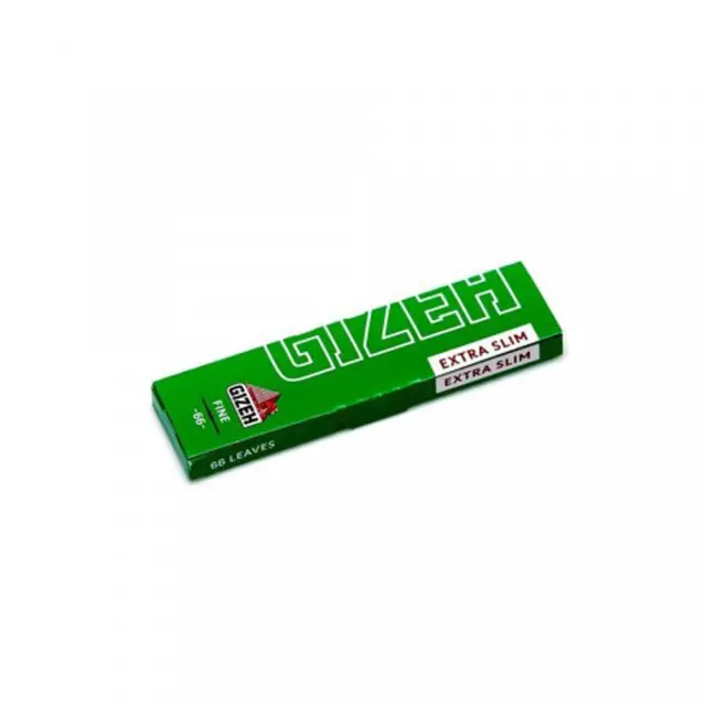 Χαρτάκια GIZEH Extra Slim Fine με 66 φύλλα (σκούρο πράσινο ) 1 τμχ