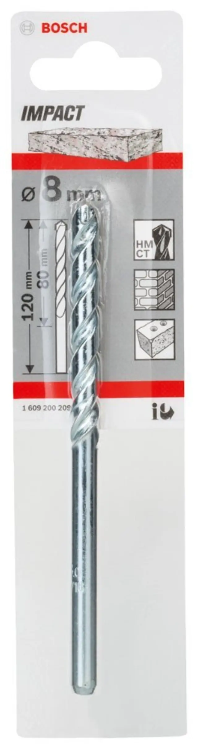 Τρυπάνι Πέτρας Bosch 1609200209 8x120mm