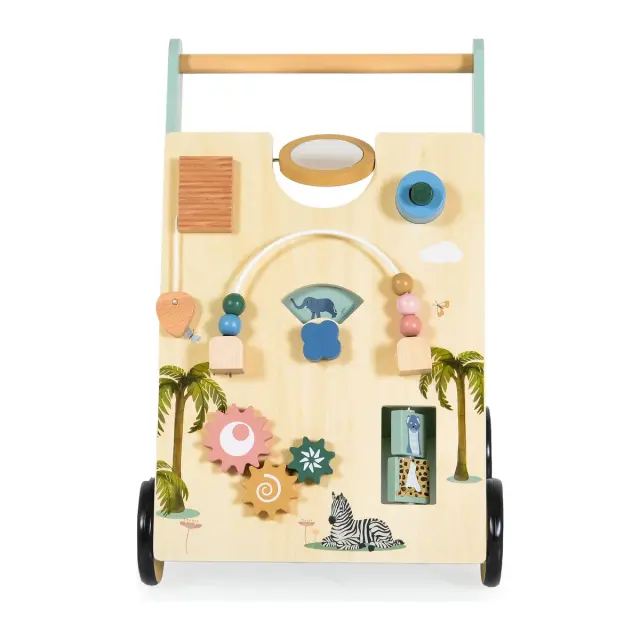 Moni Ξύλινη Περπατούρα Wooden Activity Walker 3801005600694 3