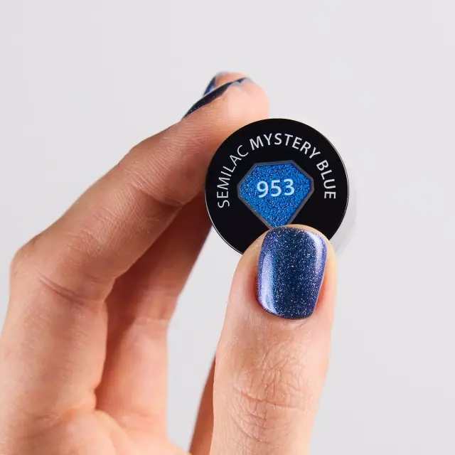 Semilac Ημιμόνιμο Βερνίκι 953 Mystery Blue 7ml 2