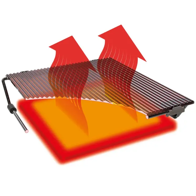 Yαλοκεραμική Πλάκα Ψησίματος Blazinglass L Universal 242x272mm - Outdoorchef 3