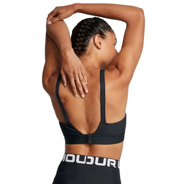 Under Armour Women's Infinity Mid Bra Τριπλό Μαύρο 1384123-002 (Under Armour) 2