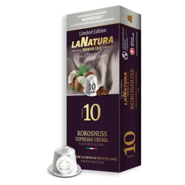 La Natura Espresso Coconut Aluminium 10 τμχ | Nespresso